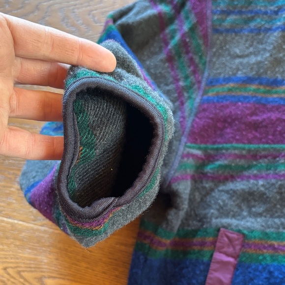 Pendleton Vintage Men's Blue and Grey Button-Up Wool Fleece. Sz Small - Picture 4 of 5